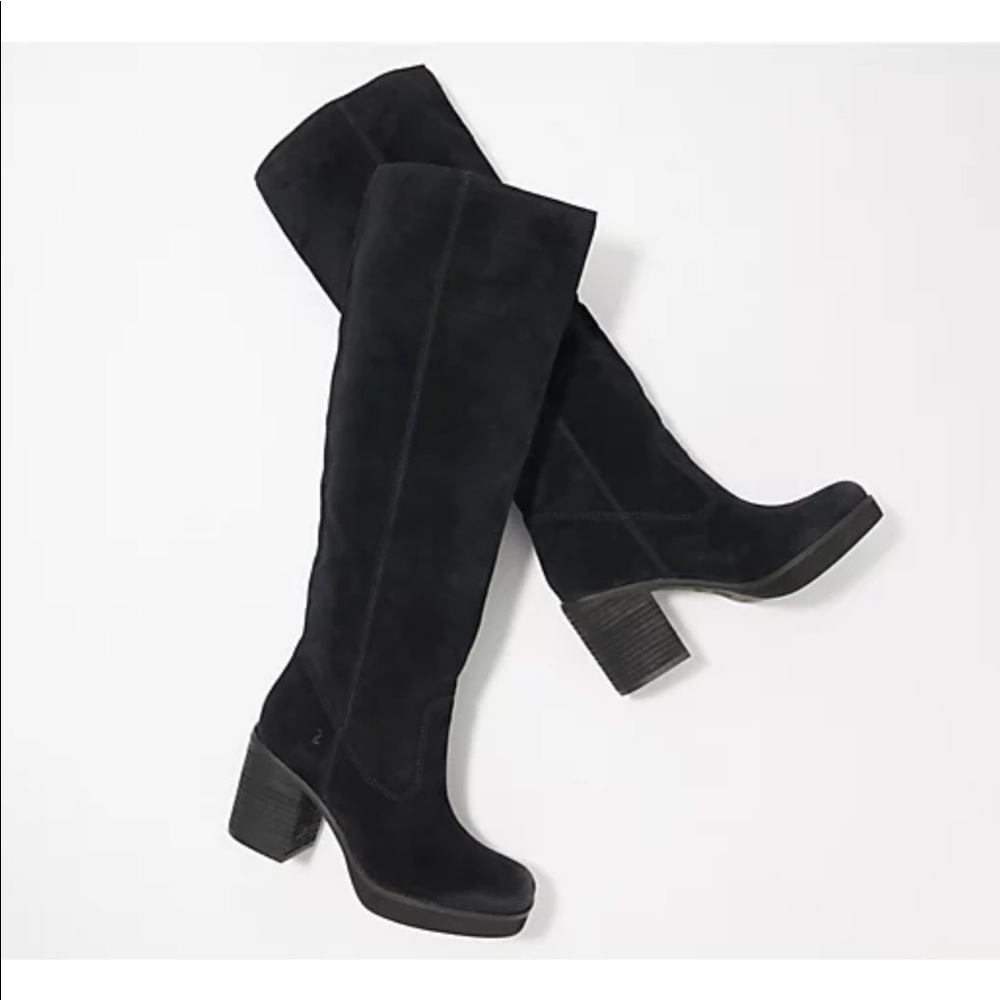 Zodiac Suede Tall Shaft Pull-On Boots - Padma